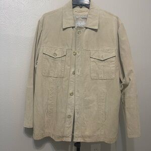 Wilsons Leather Light Tan Shirt Jacket